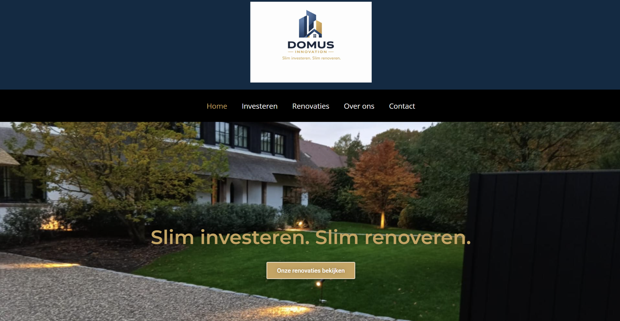Websiteproject Domus Innovation ontworpen door Koala Kreations